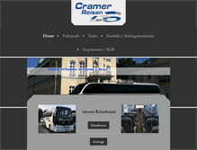 Tablet Screenshot of cramer-reisen.de